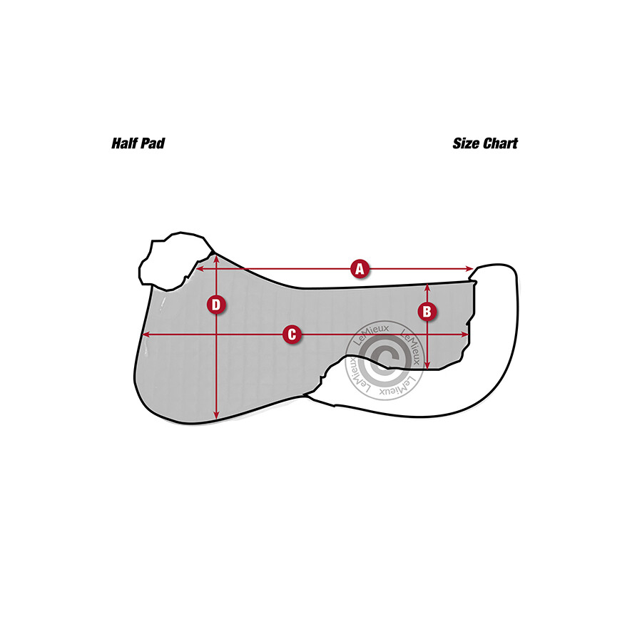 LeMieux Pro Lambskin Dressage Half Pad - Image 7