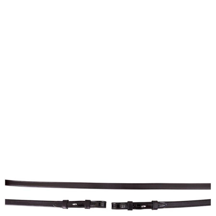 BR Patent Leather Curb Reins - Image 2