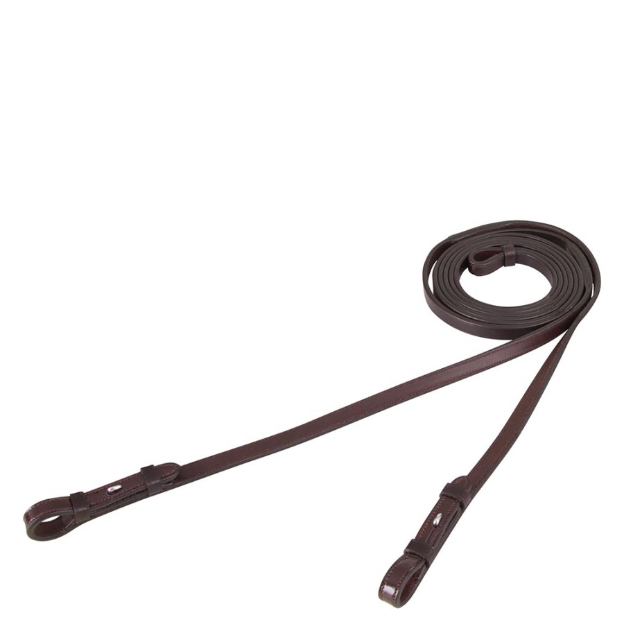 BR Patent Leather Curb Reins