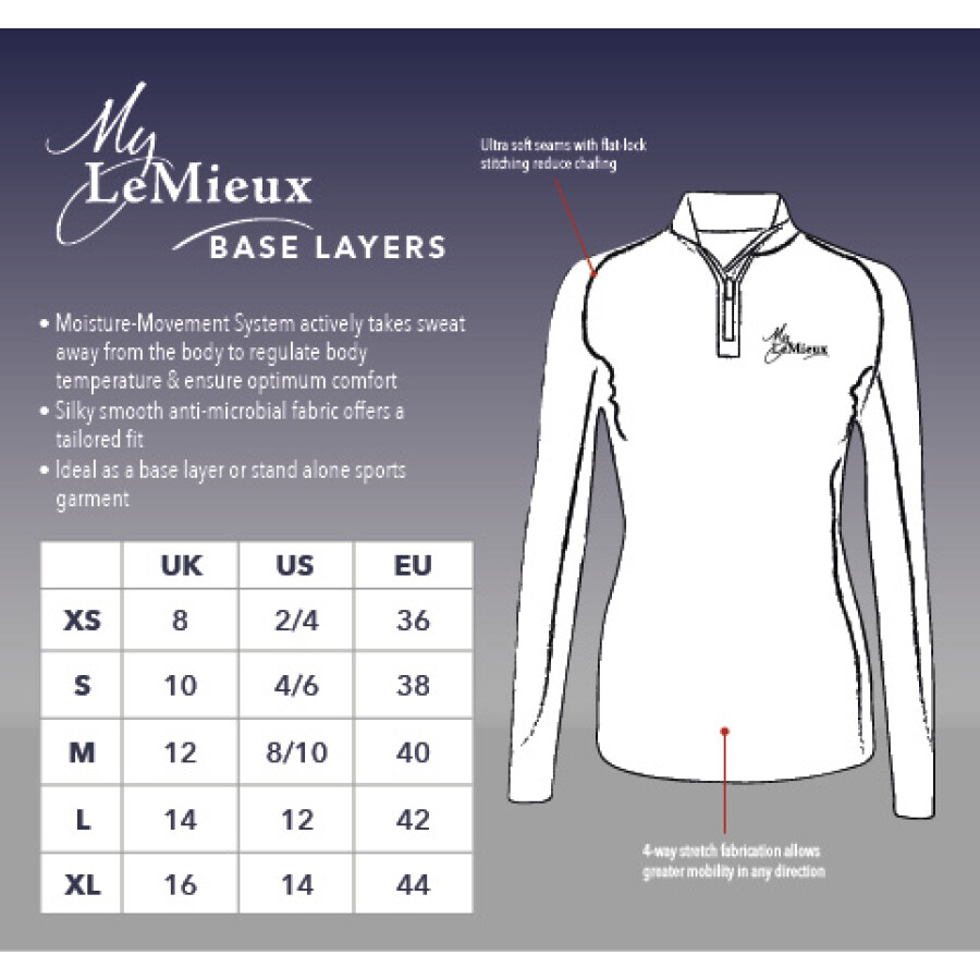 LeMieux Base Layer Mulberry - Image 3