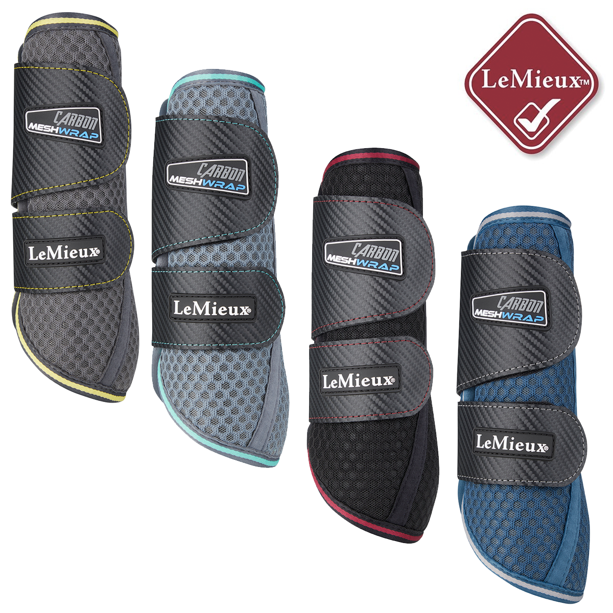 LeMieux Carbon Mesh Wrap Boots - LaNoir 