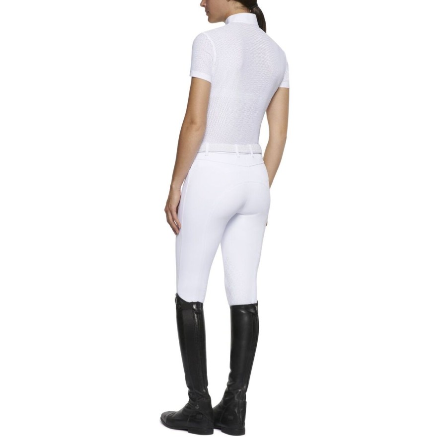 Cavalleria Toscana Perforated Short Sleeve Polo - Image 2