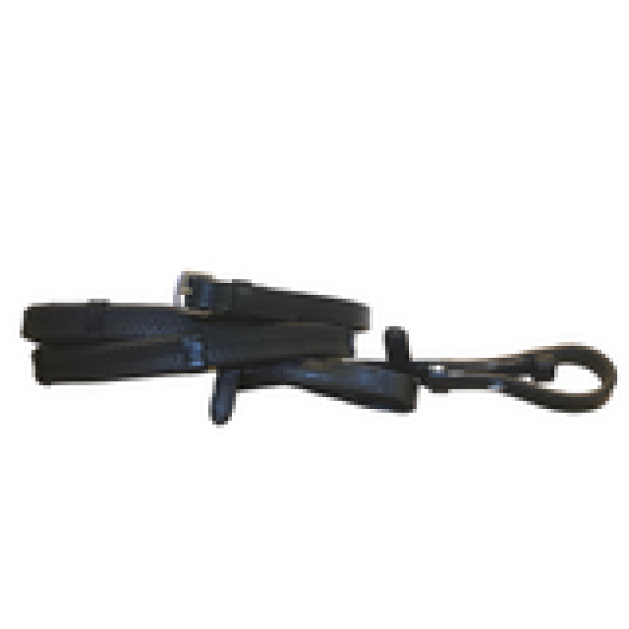 Lumiere Leather & Rubber Grip Reins - Flat - Image 3