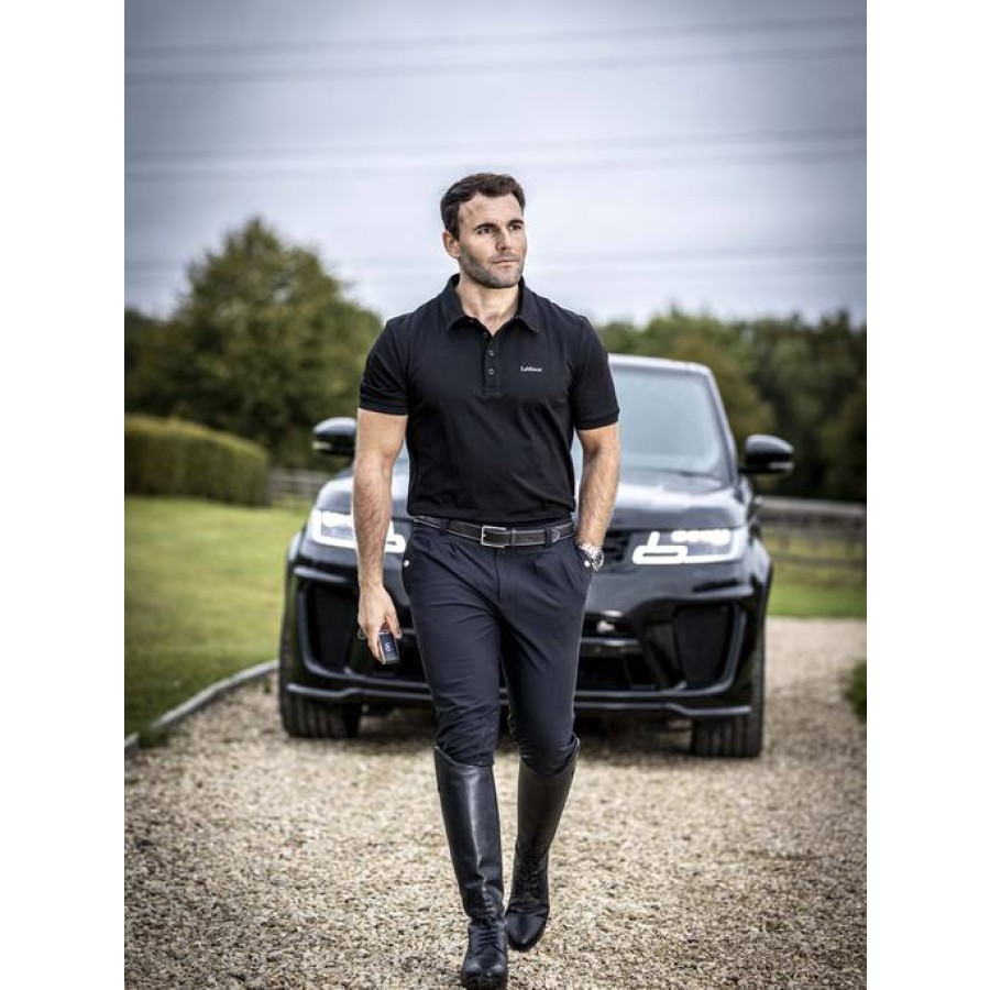 LeMieux Mens Elite Classic Pleated Breech Black - Image 3