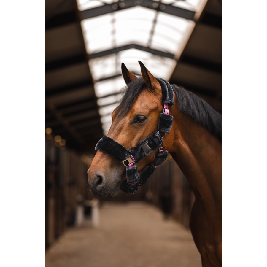 Horze Smoky Faux Fur Halter - Image 2