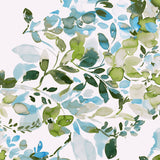 Kastel Elbow Length Sleeve Green Watercolour Floral Shirt - Image 3