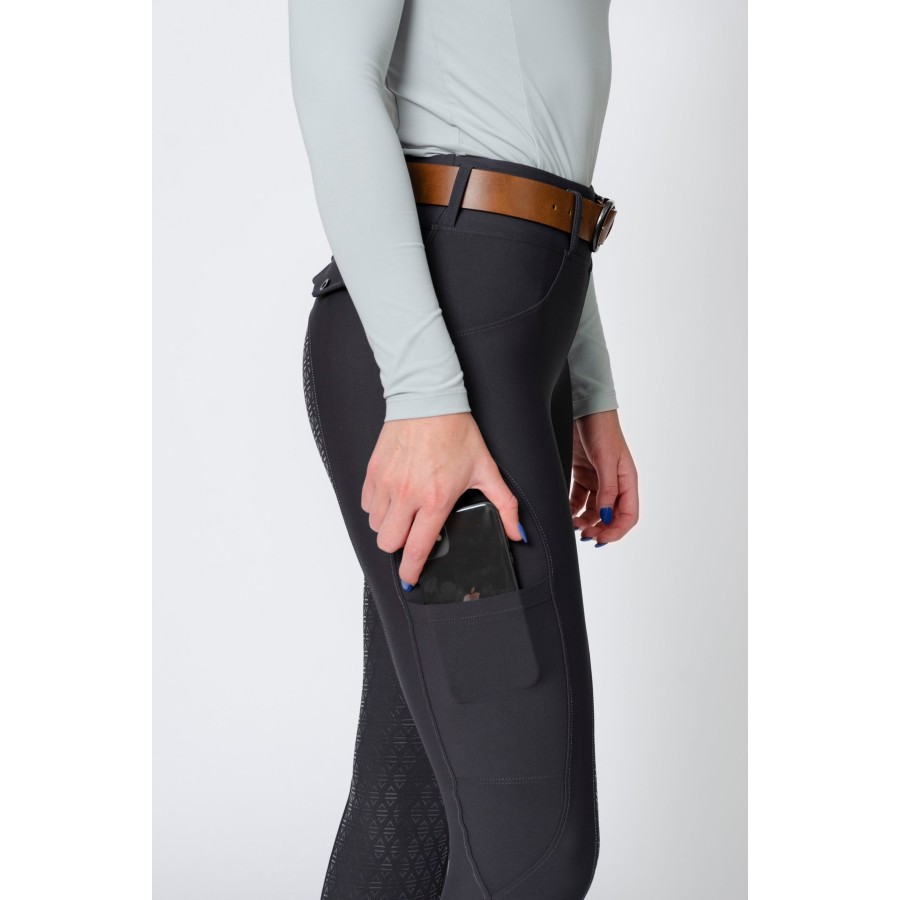 Decoll Sport Active Breeches Charcoal - Image 3