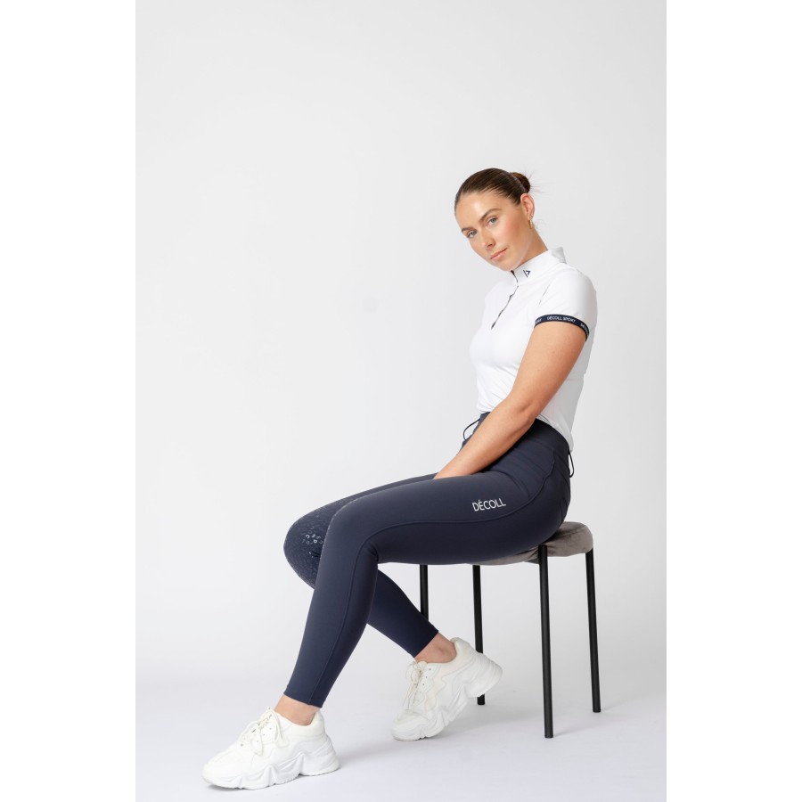 Decoll Sport Mia Seamless Breeches Navy - Image 2