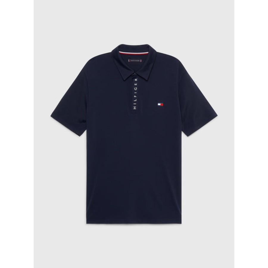 Tommy Hilfiger Harlem Mens S/Sleeve Logo Polo Desert Sky - Image 6