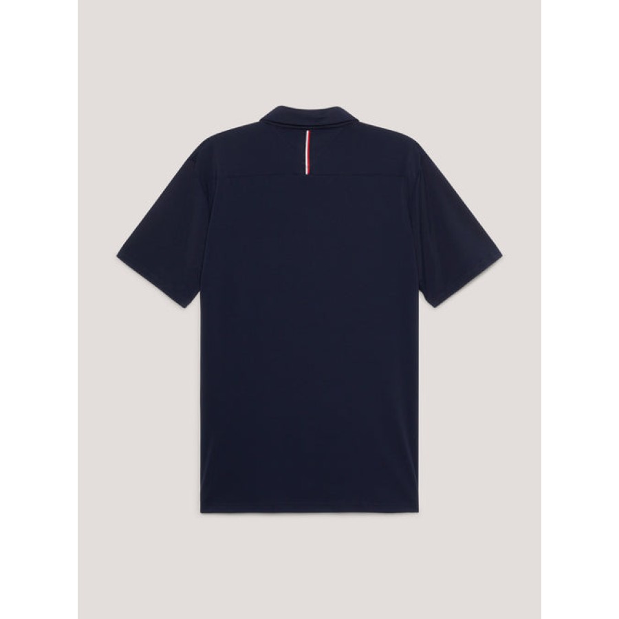 Tommy Hilfiger Harlem Mens S/Sleeve Logo Polo Desert Sky - Image 7