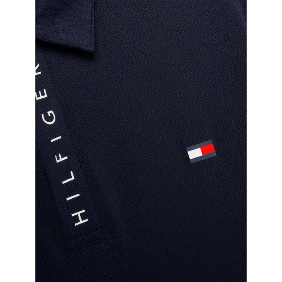Tommy Hilfiger Harlem Mens S/Sleeve Logo Polo Desert Sky - Image 8