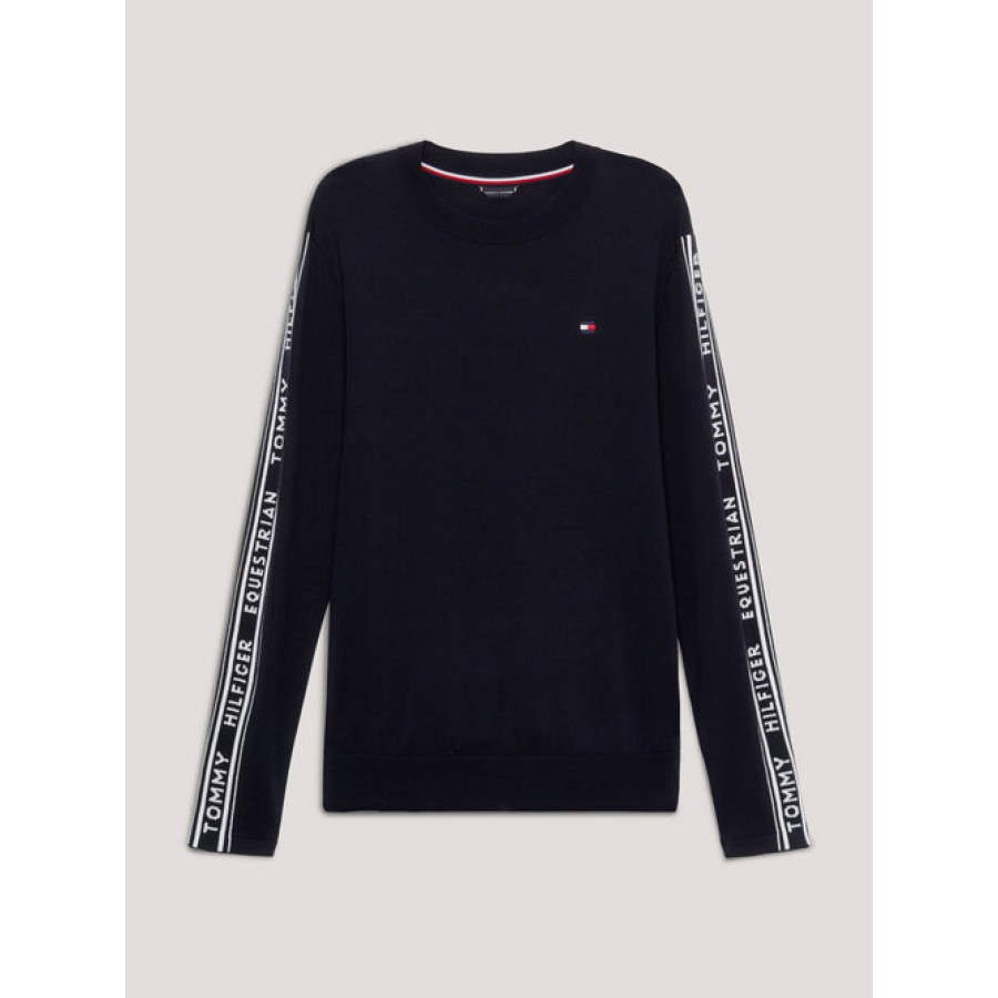 Tommy Hilfiger Mens Seattle Jacquard Sweater Desert Sky - Image 5