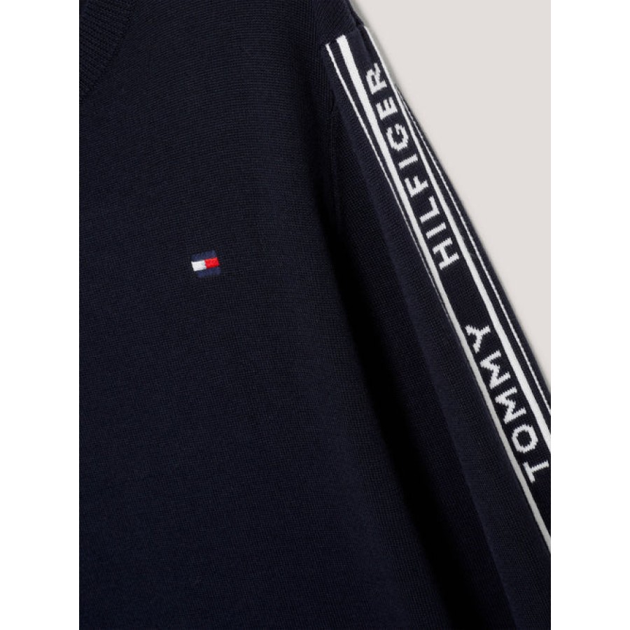 Tommy Hilfiger Mens Seattle Jacquard Sweater Desert Sky - Image 8