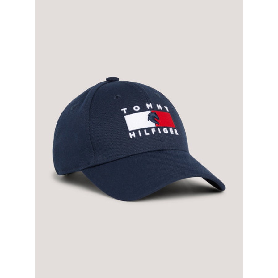 Tommy Hilfiger Montreal W/Repellent Flag Logo Cap Desert Sky