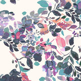 Kastel Cap Sleeve Amethyst Watercolour Floral Shirt - Image 3