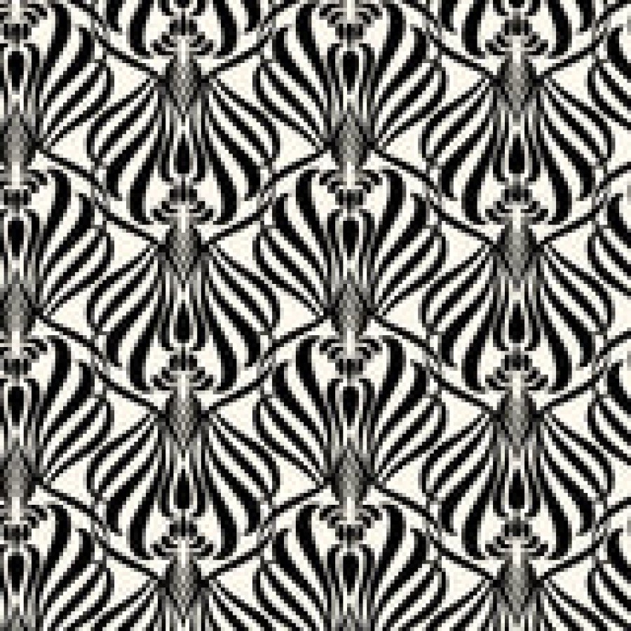 Kastel Cap Sleeve Black and White Nouveau 1/4 Zip Shirt - Image 3