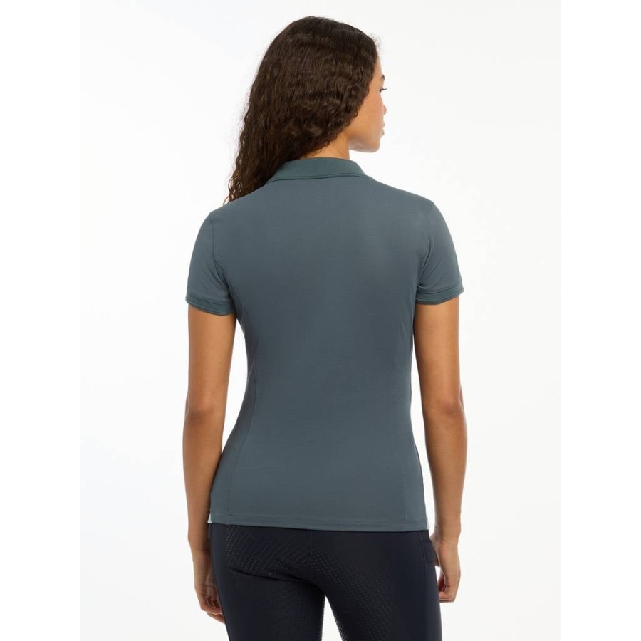 LeMieux Classique Polo Shirt Petrol - Image 3