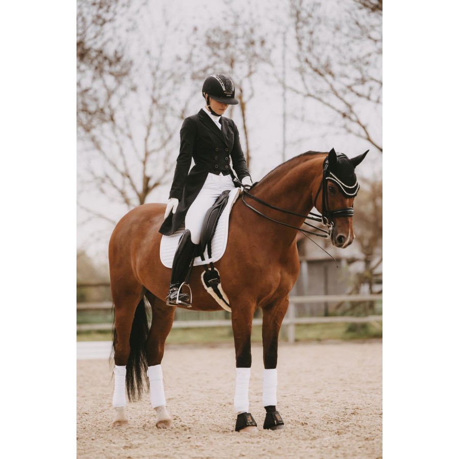 Kentucky Saddle Pad Pearls Show Dressage White - Image 2