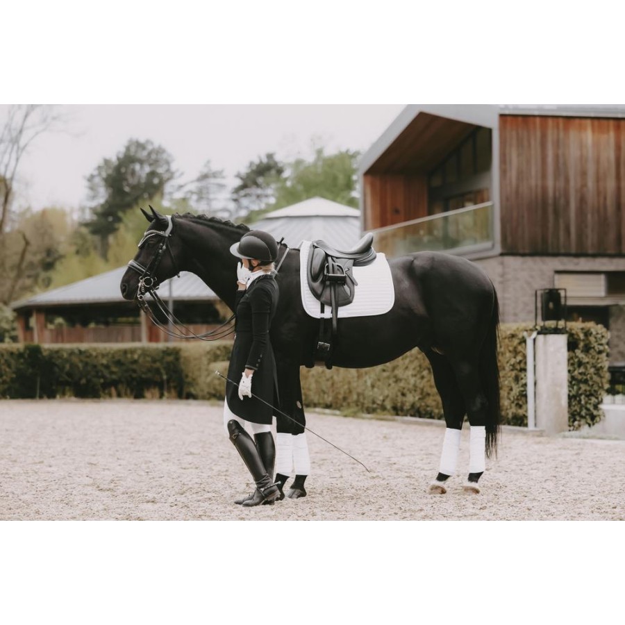Kentucky Saddle Pad Pearls Show Dressage White - Image 3