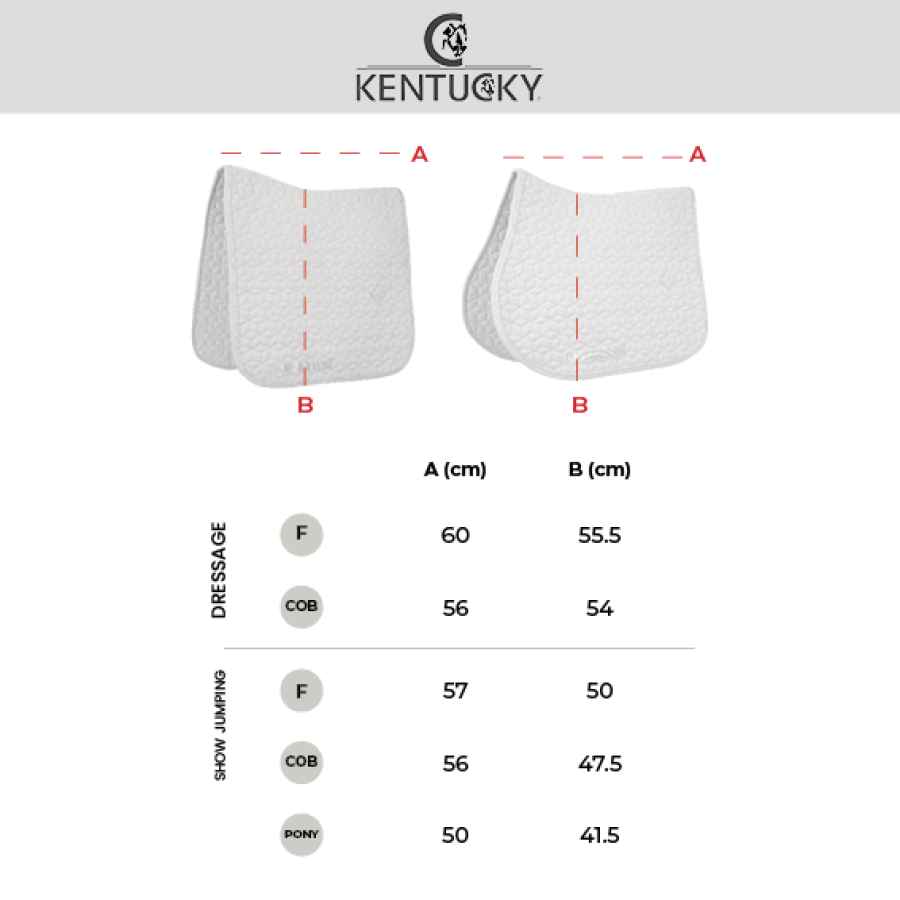 Kentucky Saddle Pad Pearls Show Dressage White - Image 4