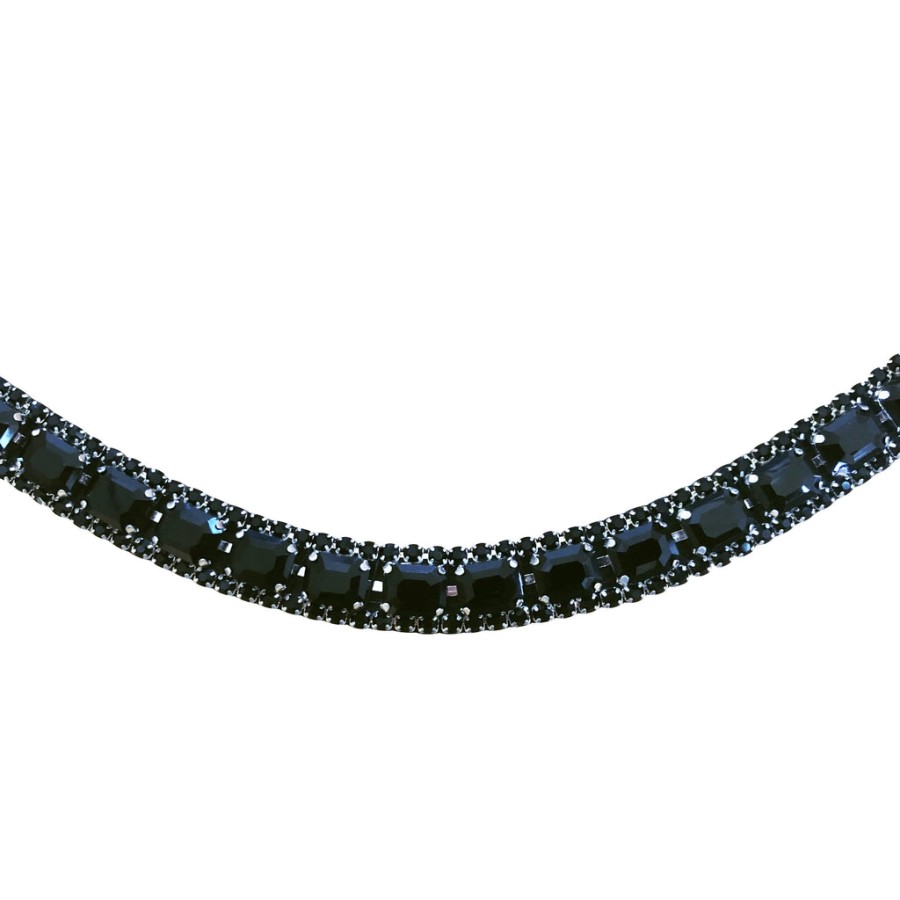 Lumiere Audrey Rolled Leather Bridle Cavesson Black - Image 6