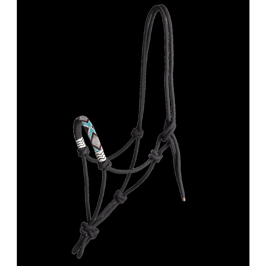 Waldhausen Rope Halter Pearls Black