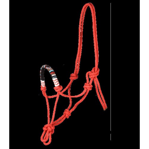 Waldhausen Rope Halter Pearls Red