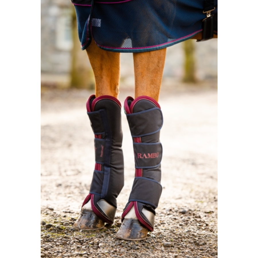 Rambo Travel Boots Navy/Burgundy - Image 3