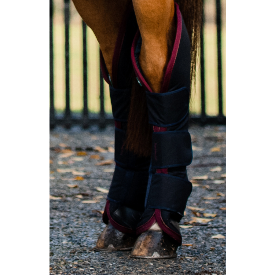 Rambo Travel Boots Navy/Burgundy - Image 2