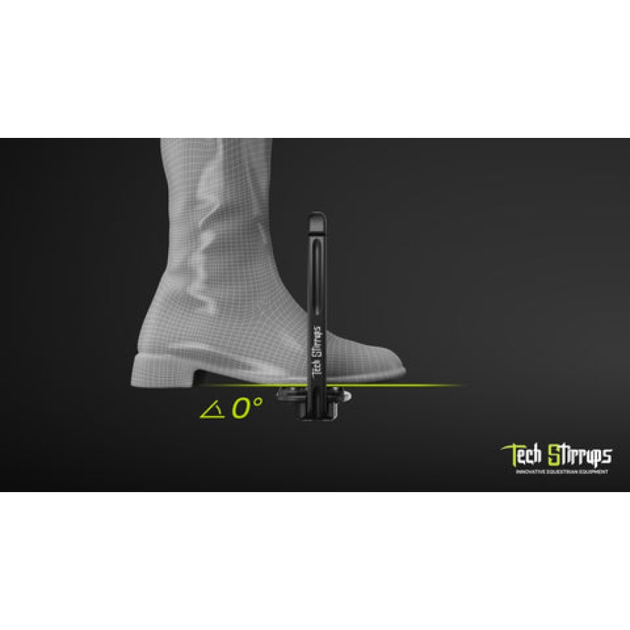 Tech Stirrups Jumping/XC Venice Flat Safety - Image 2