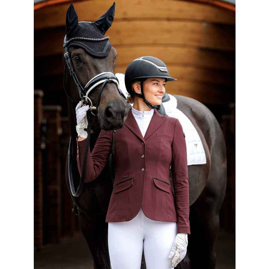 LeMieux Dynamique Show Jacket Burgundy - Image 2