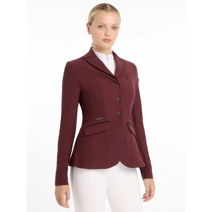 LeMieux Dynamique Show Jacket Burgundy - Image 6