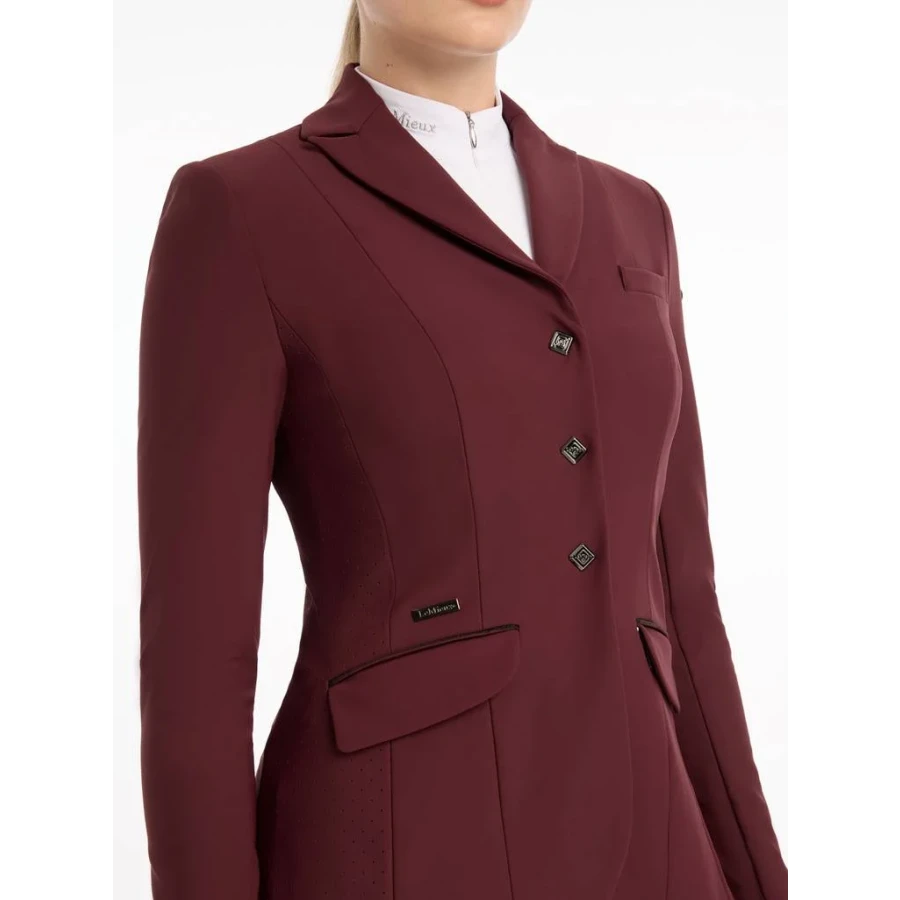 LeMieux Dynamique Show Jacket Burgundy - Image 3