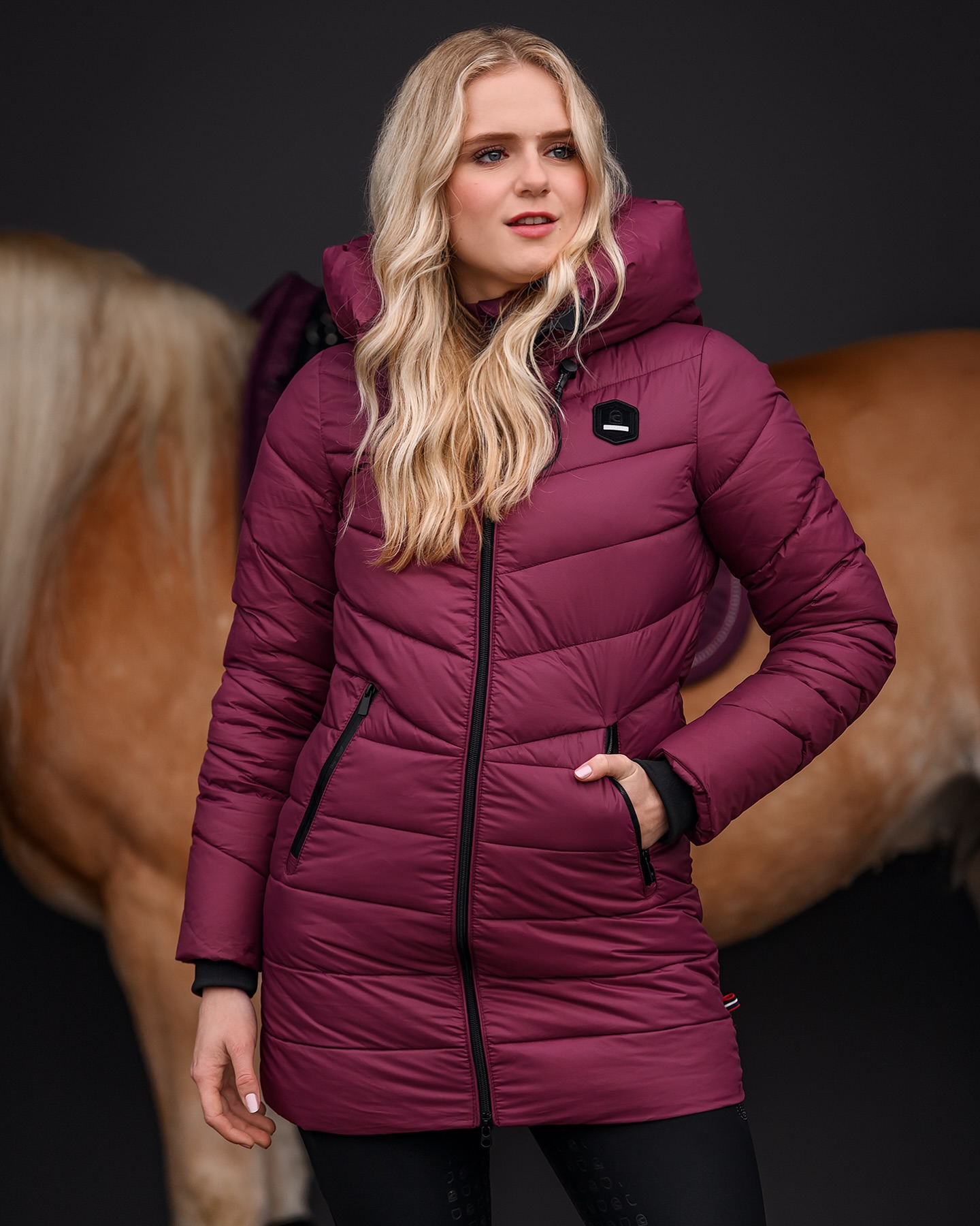 Cavallo Maya Long Jacket Dusty Violet LaNoir Saddleworld