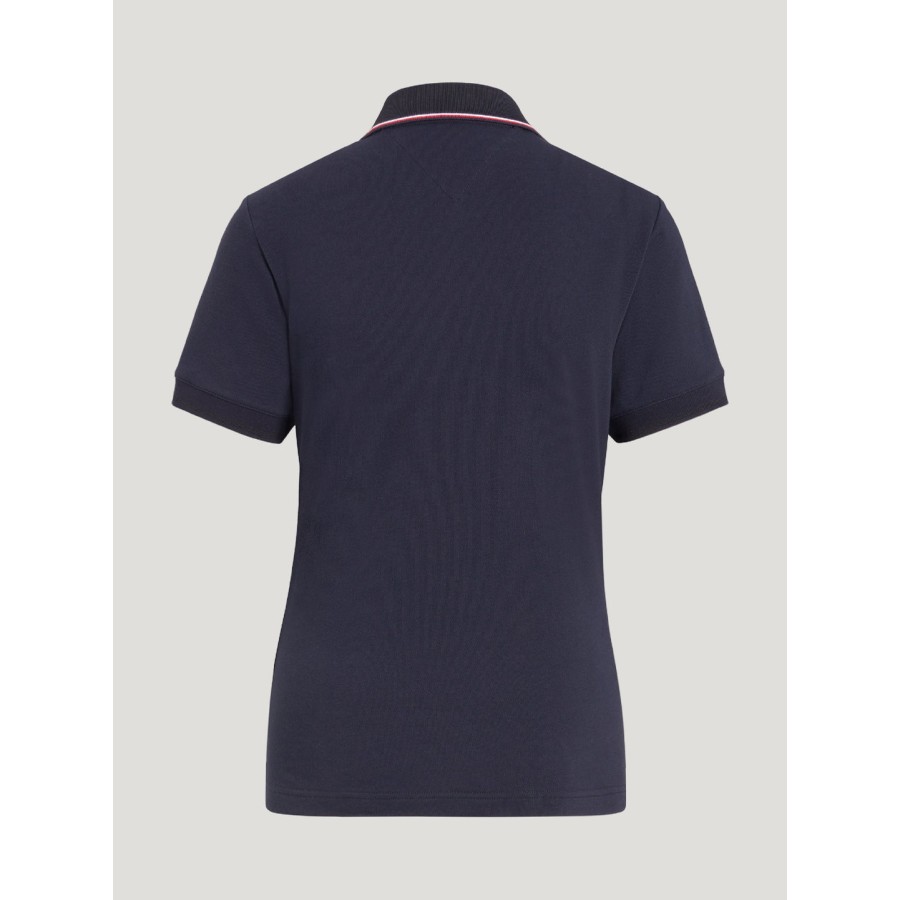 Tommy Hilfiger Camden Zip Polo Shirt Desert Sky - Image 5