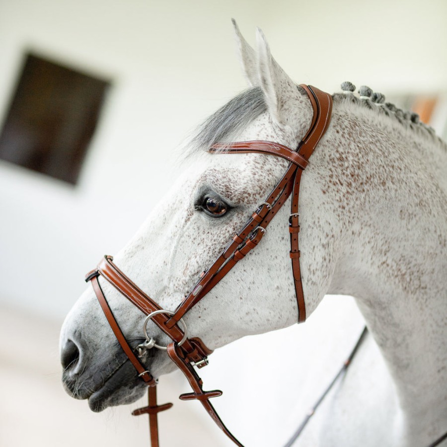 Milan Leather Bridle (convertible) - Light Brown