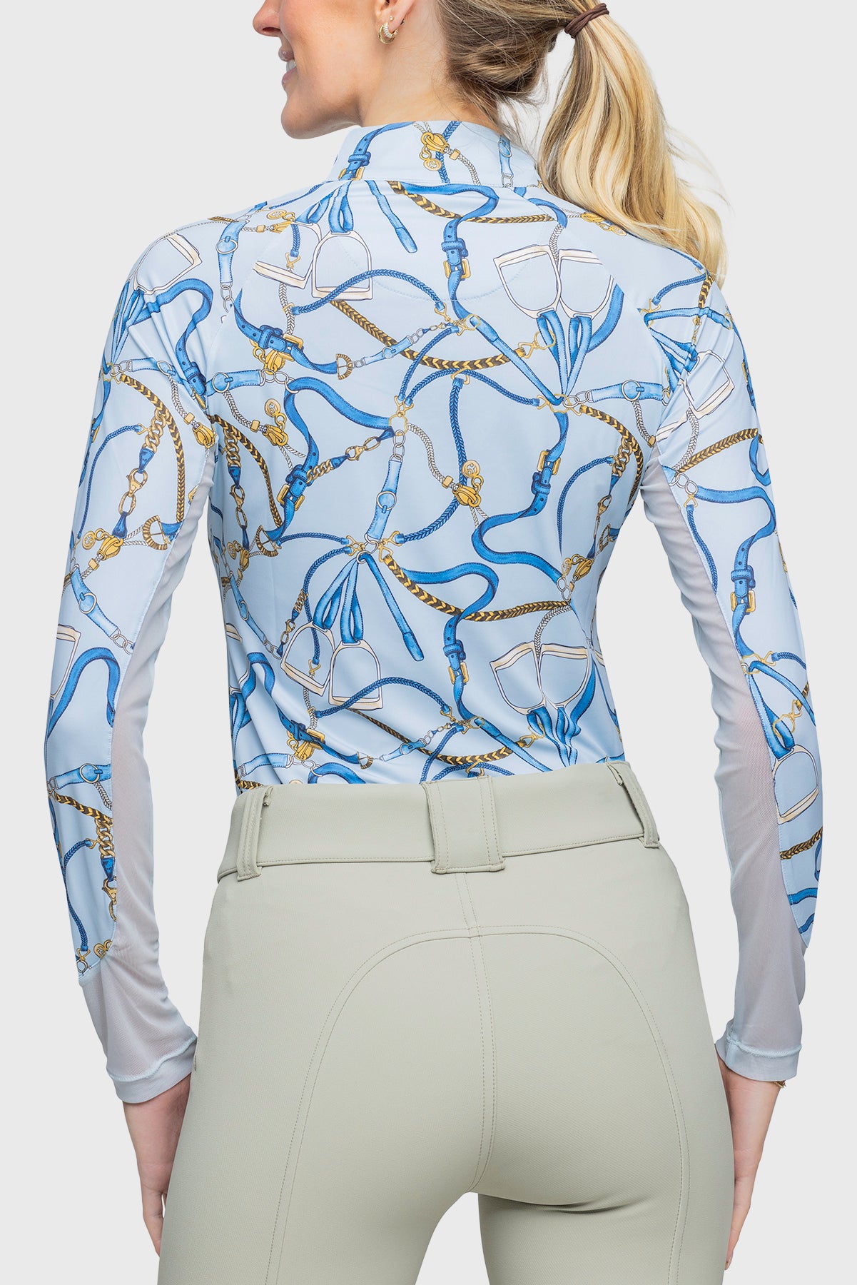 Kastel Long Sleeve Robins Egg Belt Print Shirt - Image 3