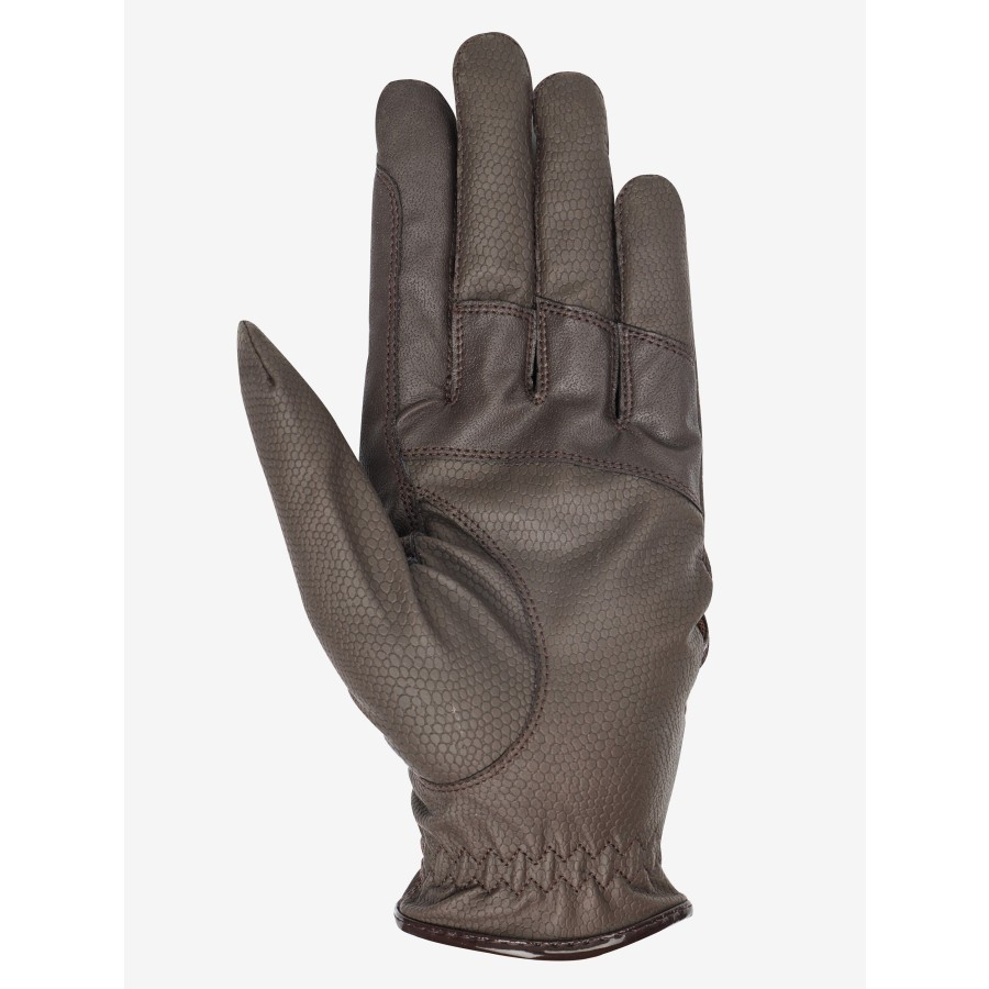 LeMieux Competition Gloves- Brown - Image 3