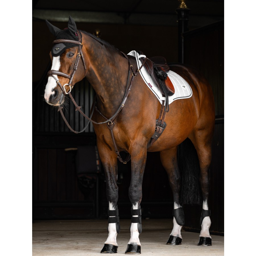 Loire Legacy CC Saddle Pad White/Black Trim - Image 2