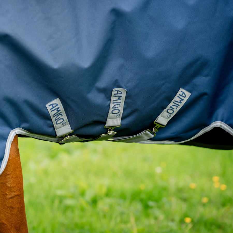 Amigo 1200D Plus Turnout Rug 250g Fill Black/Titanium - Image 5