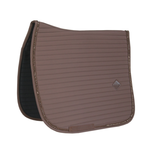 Kentucky Saddle Pad Pearls Show Dressage Brown