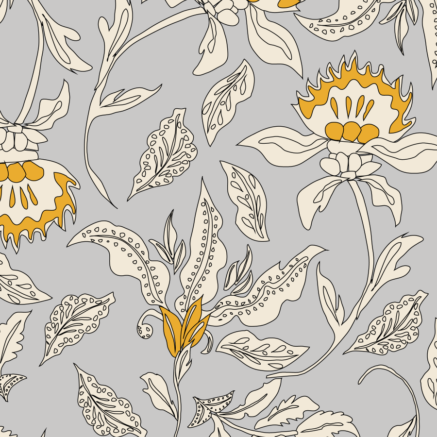 Kastel Long Sleeve Dove Vintage Jacobean Shirt - Image 4