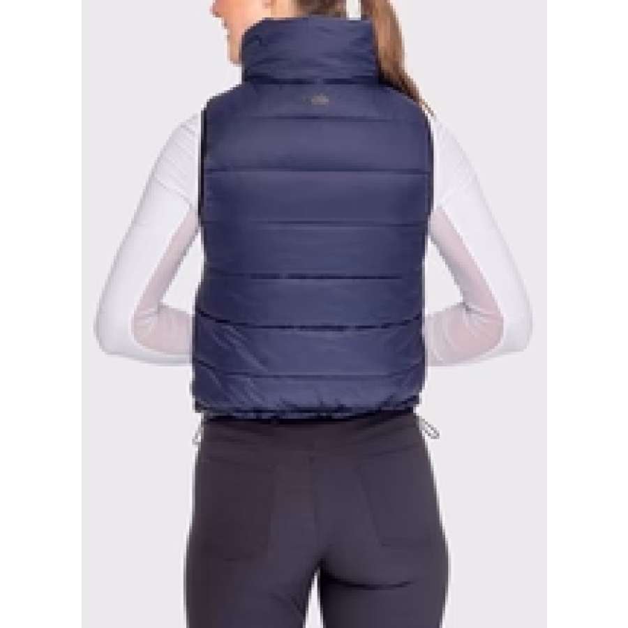 Kastel Black and Navy Reversible Puffer Vest - Image 2