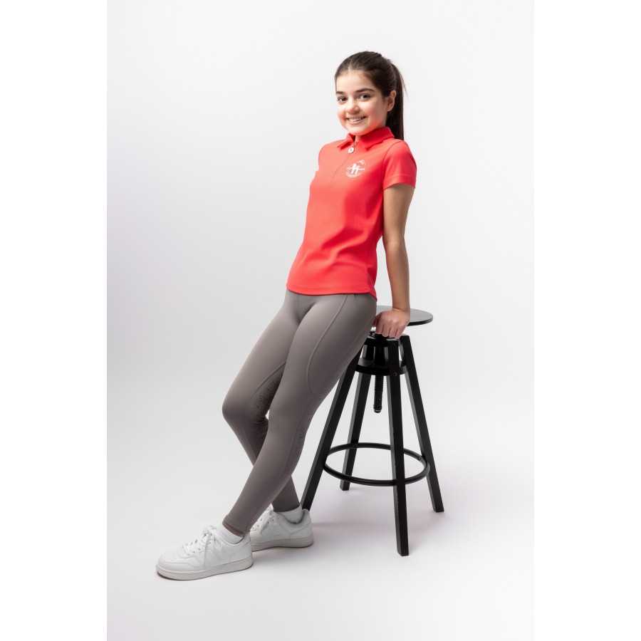 Horze Fay Junior Polo Shirt Diva Pink - Image 5