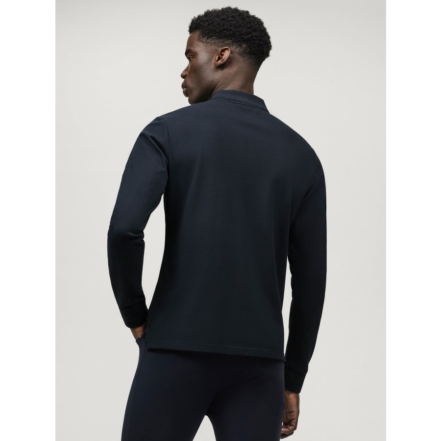 Tommy Hilfiger Erwin Long Sleeve Polo Shirt Desert Sky - Image 3