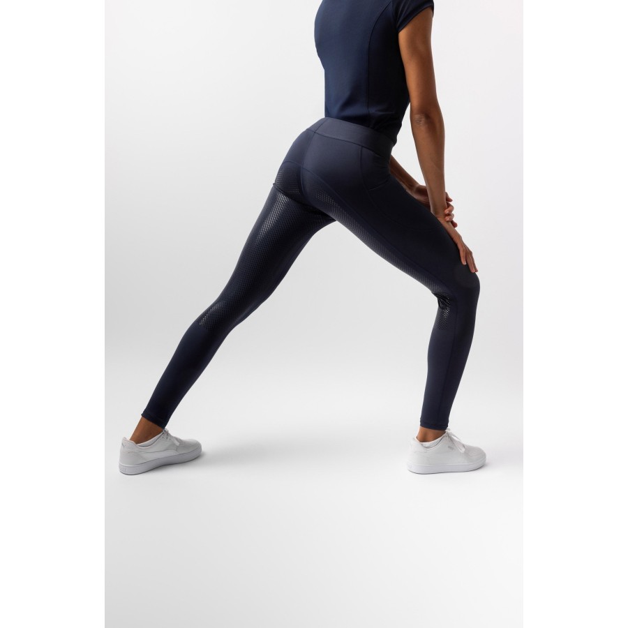 Horze Maia Full Grip Riding Tights Navy - Image 4