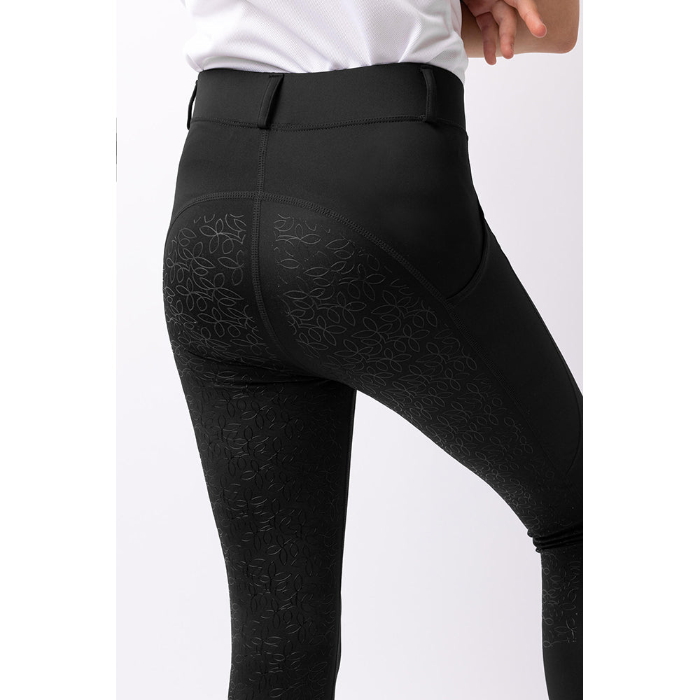 Horze Dea Junior Riding Tights Black - Image 3