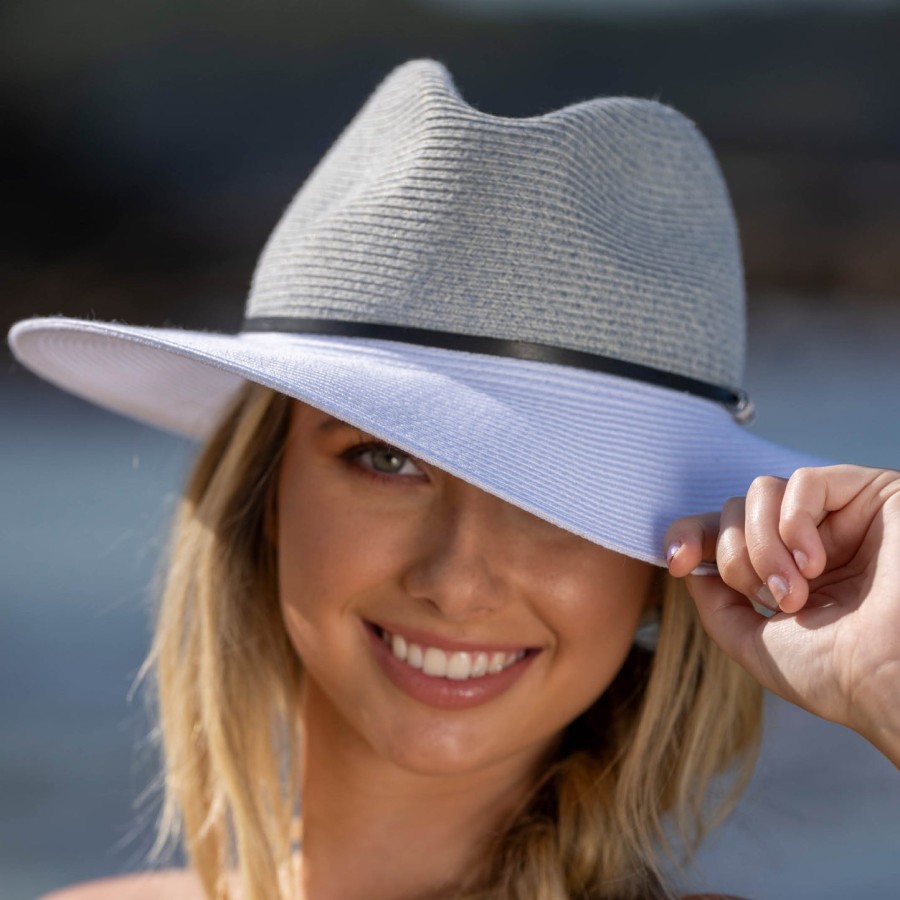 Oogee Australia Mooloolah Creek Fedora Blue Spruce/White