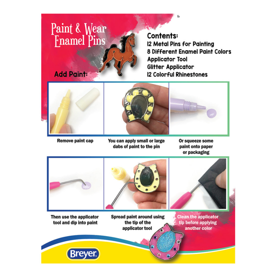 Breyer Activity Paint and Wear Enamel Pins - Image 4