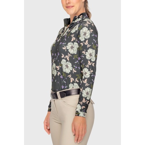 Alternative view of Kastel Long Sleeve Slate Garden Rose Shirt